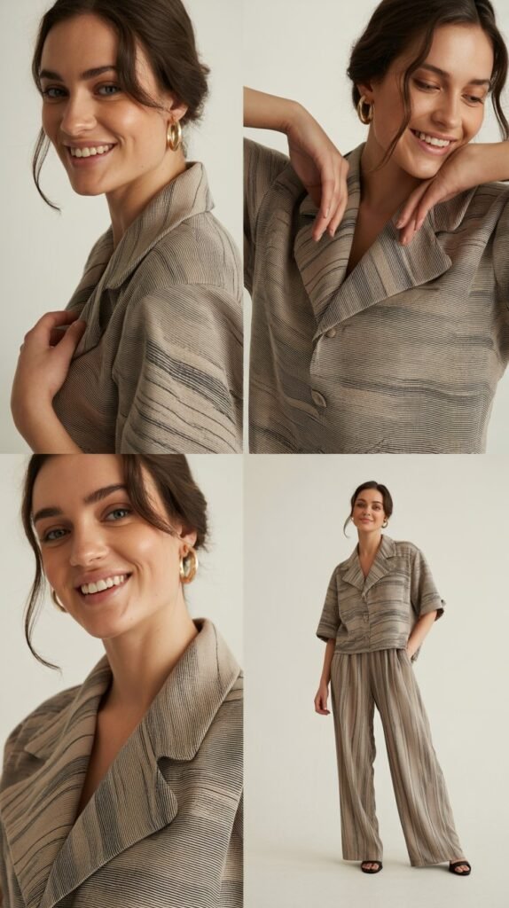 Matching Set in Modern Fabrics