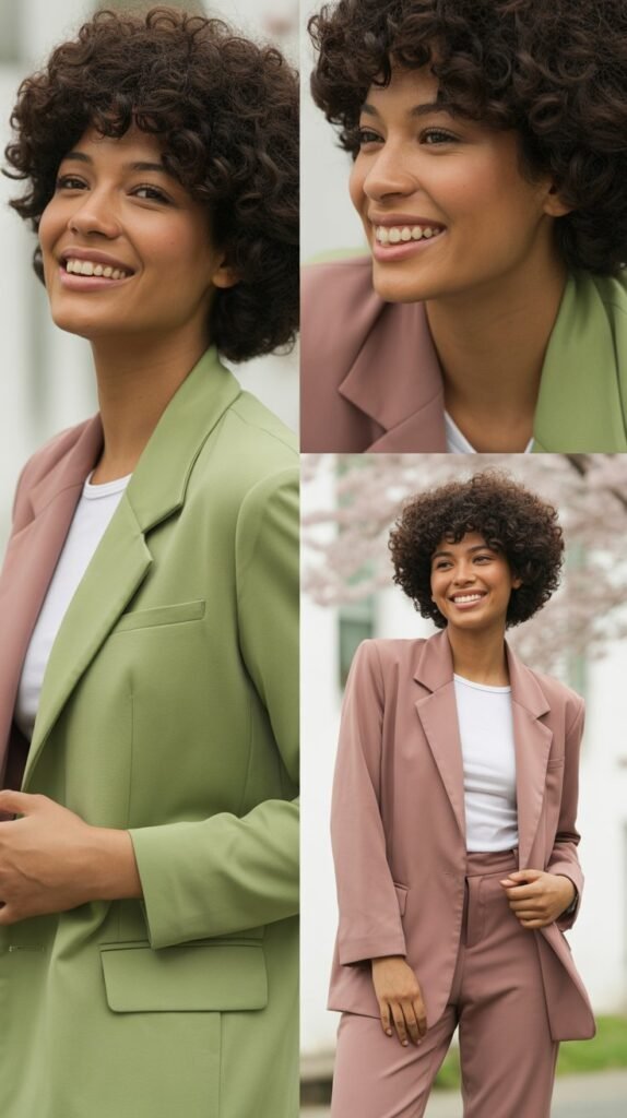 Monochromatic Suit in Spring Colors