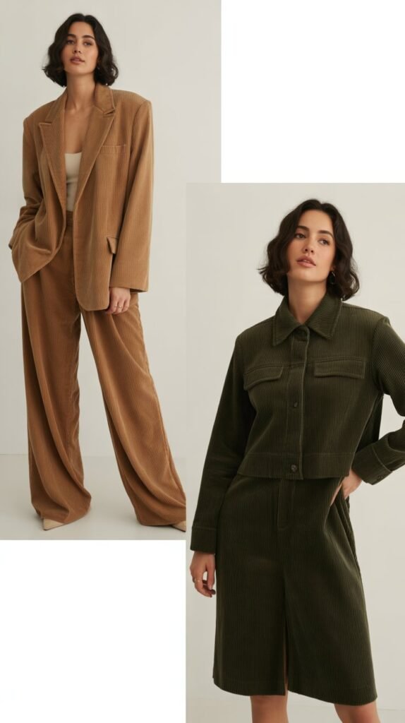 Corduroy Pieces in Modern Cuts