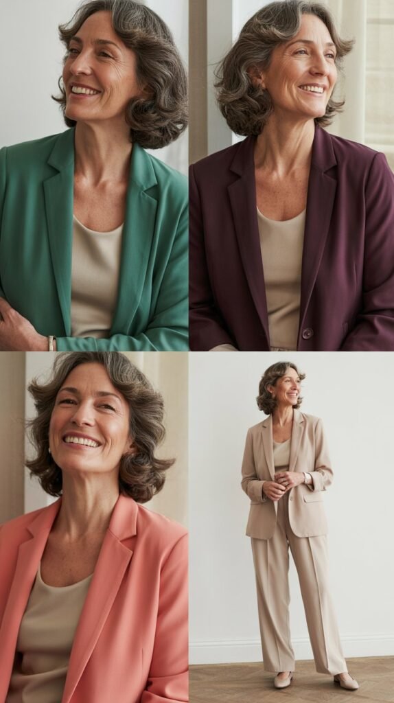  Colored Blazer with Neutral Base