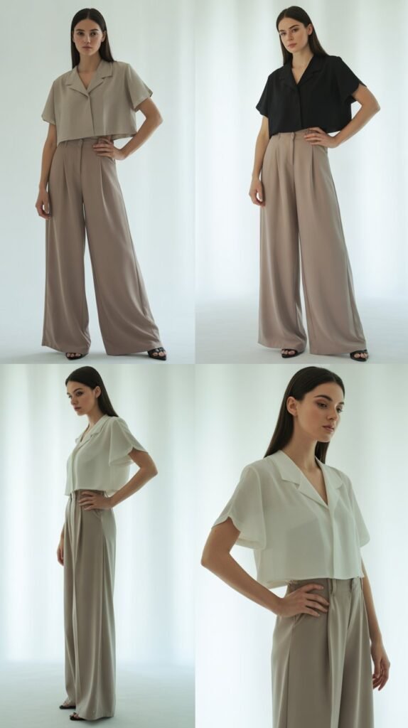 Palazzo Pants with Structured Top