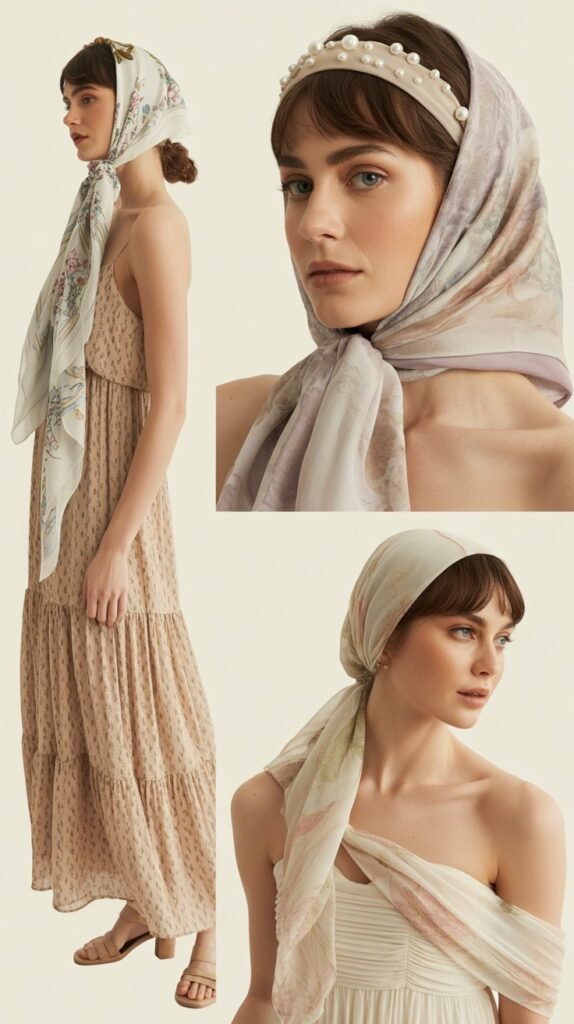 Scarves and Headbands as Pixie Accessories