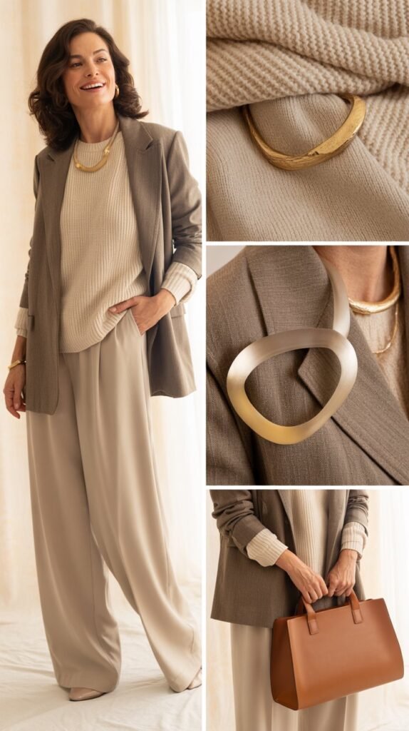 Layered Neutrals with Texture Play