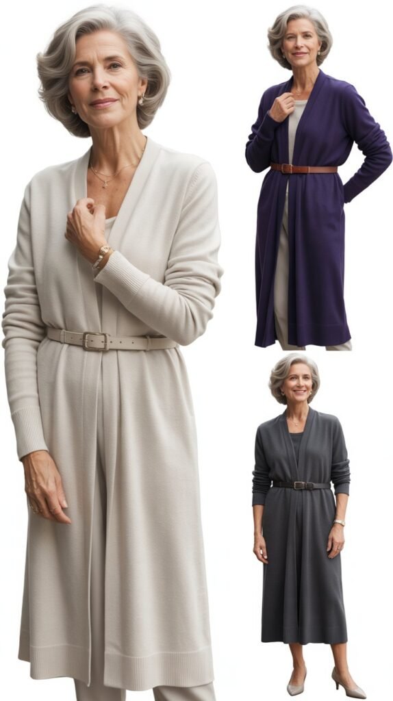 Belted Cardigan as Dress Alternative