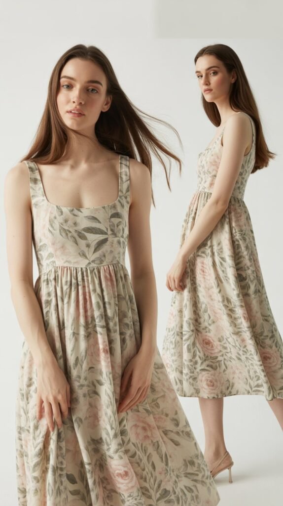 Floral Empire Waist Dress