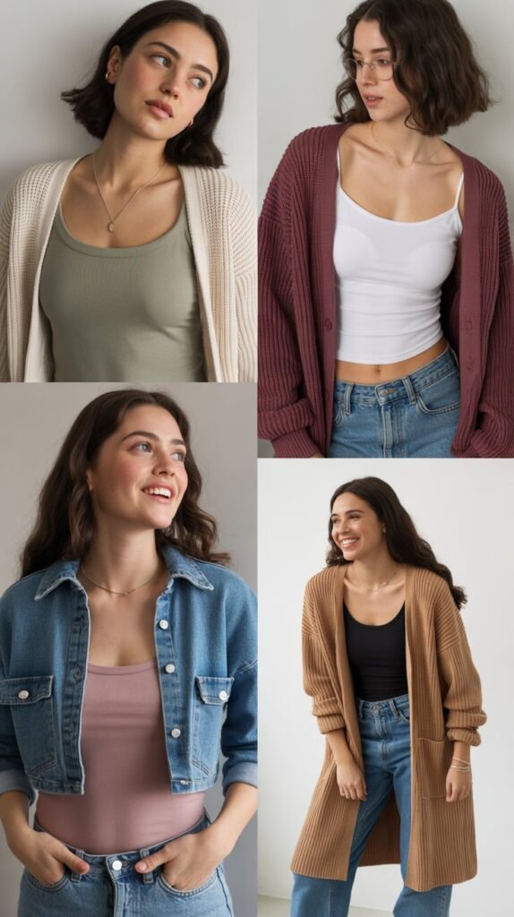  Cardigan and Cami Layering