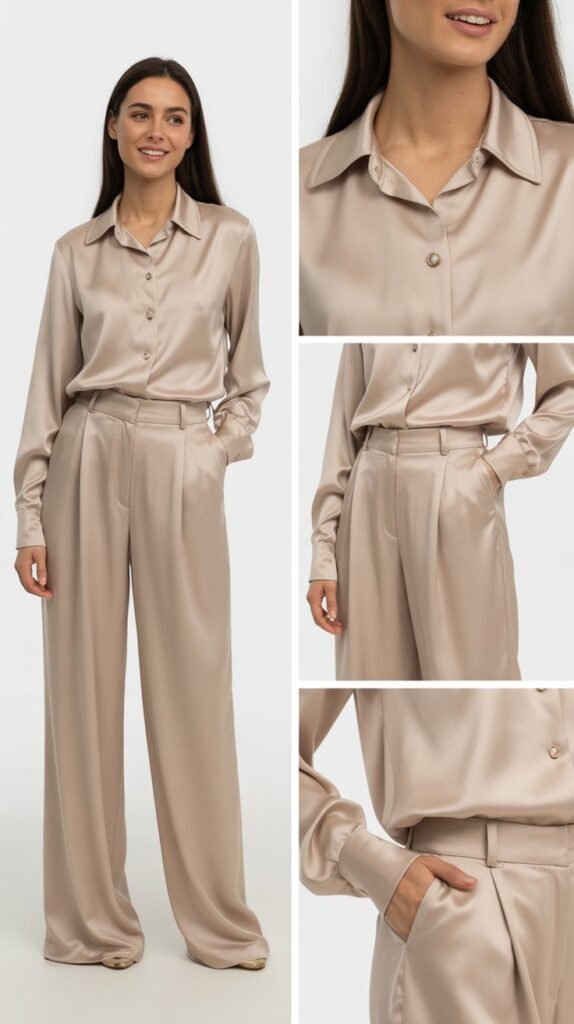  The Silk Blouse and Trousers