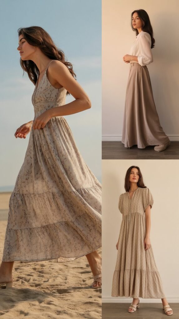 Maxi Dresses and Skirts for Effortless Elegance