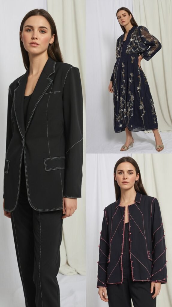 Contrast Stitching and Embroidery