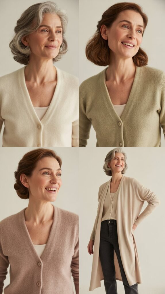  Cashmere or Cotton Cardigan Sweater
