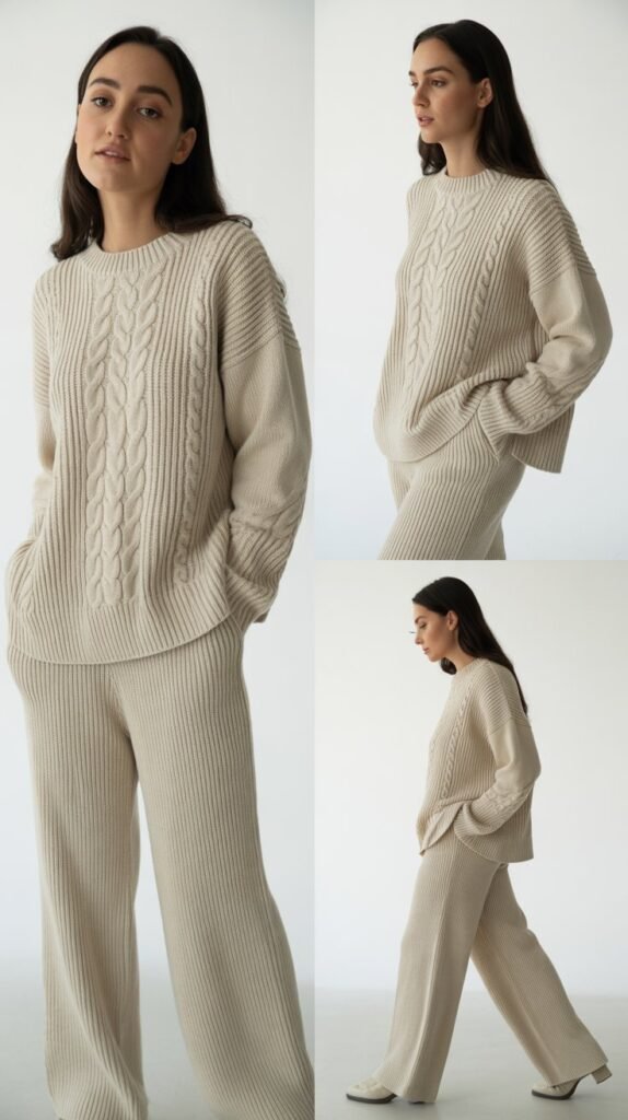 Monochrome Knit Set