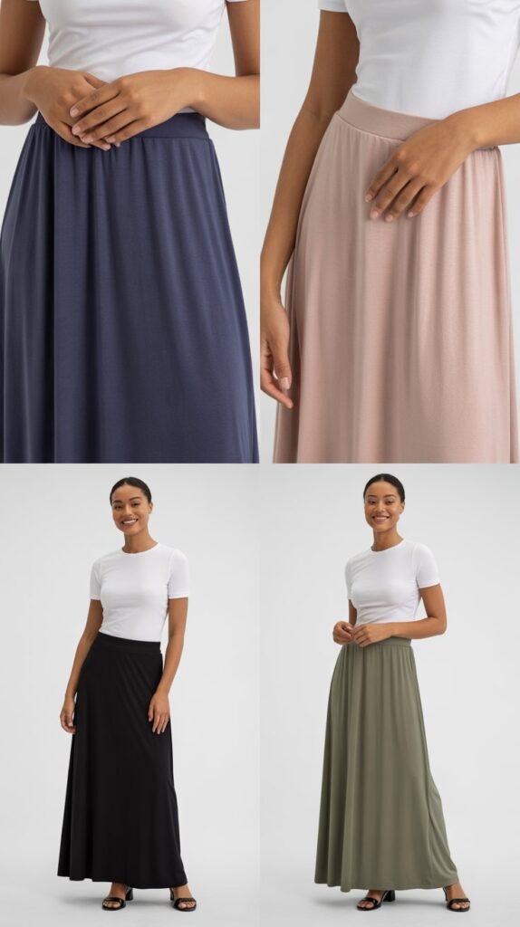 Jersey Maxi Skirts