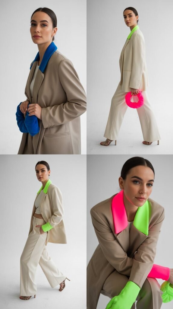 Neon Accents with Neutral Base