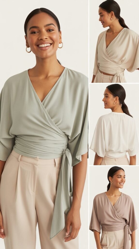 Wrap Top Flattering Silhouette