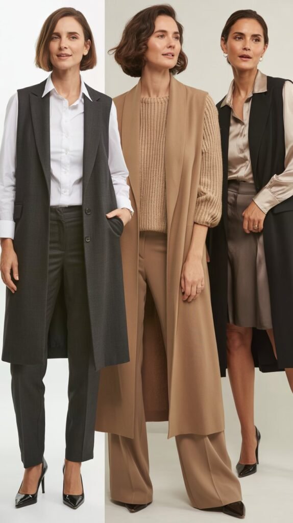 Longline Vest Layering