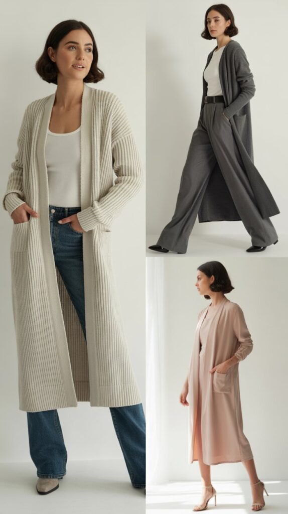 The Longline Cardigan Look
