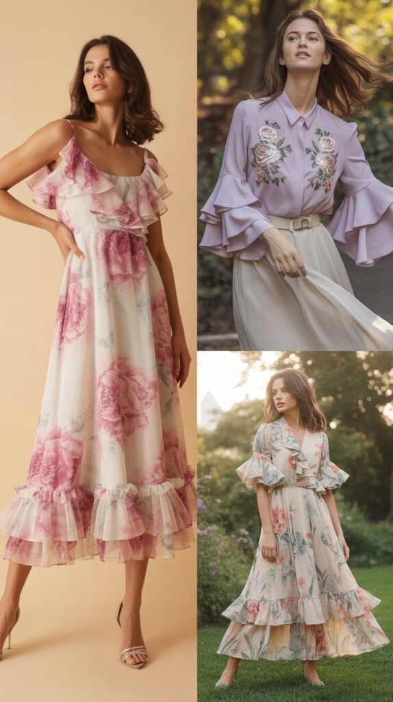 Feminine Florals and Ruffles