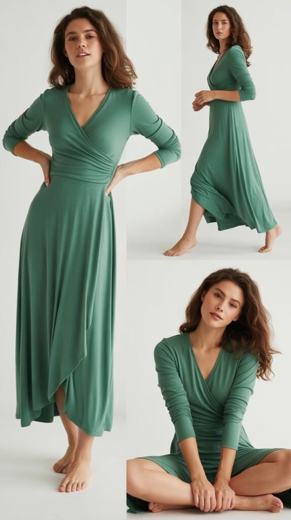 Wrap Dress in Jersey Knit