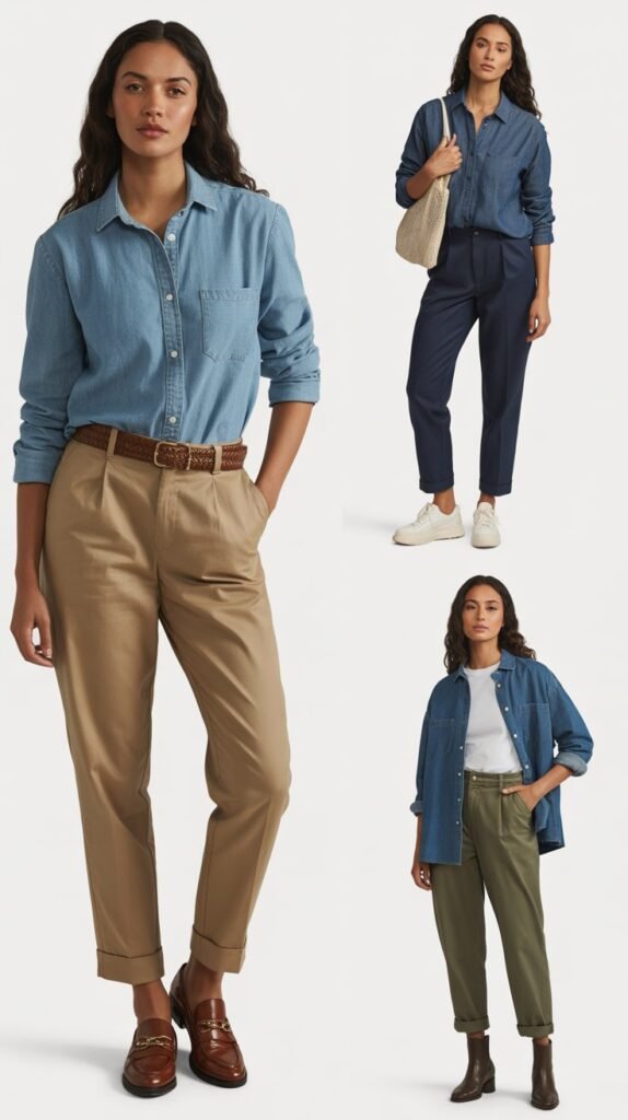 The Chambray and Chinos Combination