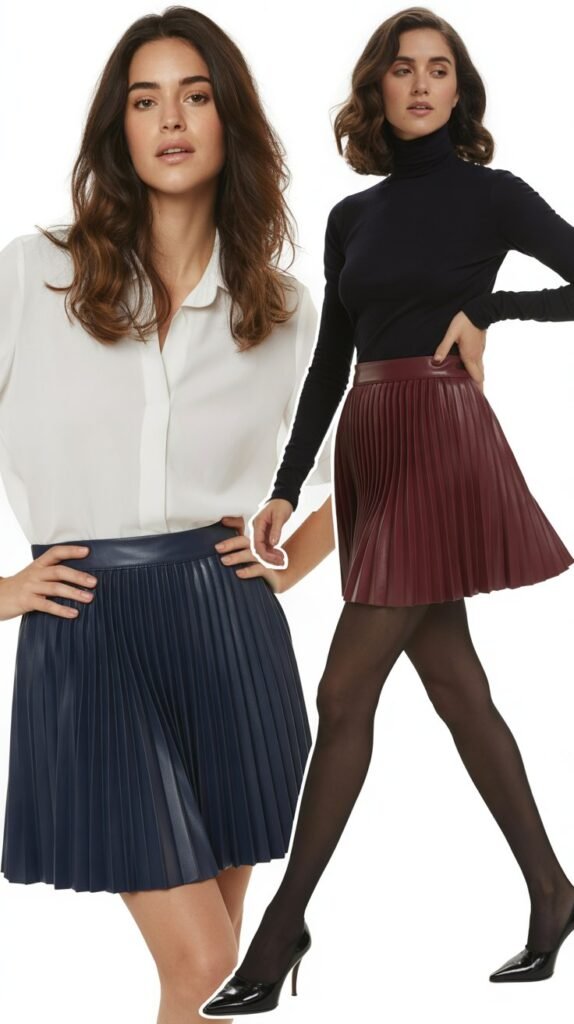 Pleated Mini Skirts