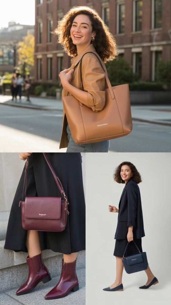The Tonal Bag and Shoe Coordination: Polished Details