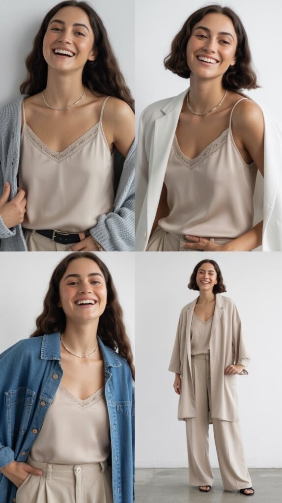 The Layered Look with a Camisole