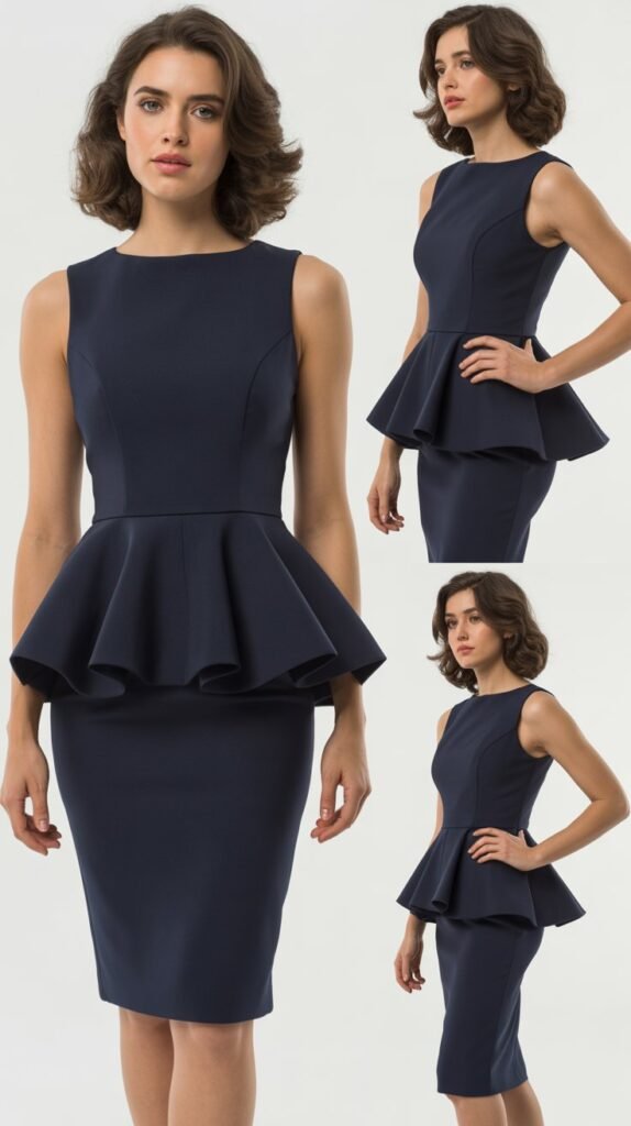 Peplum Dress For Defined Waist