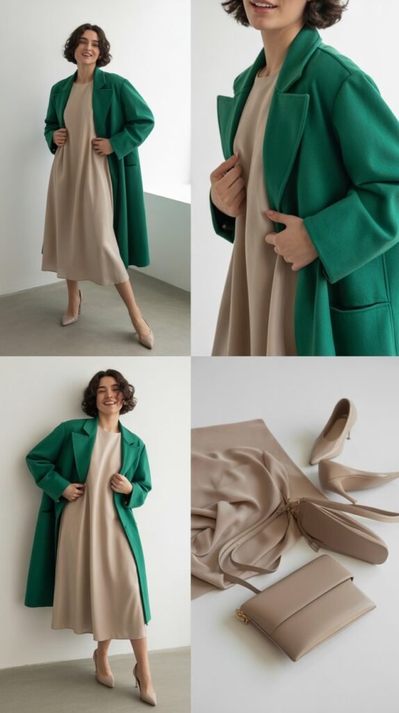 The Neutral Dress and Statement Coat