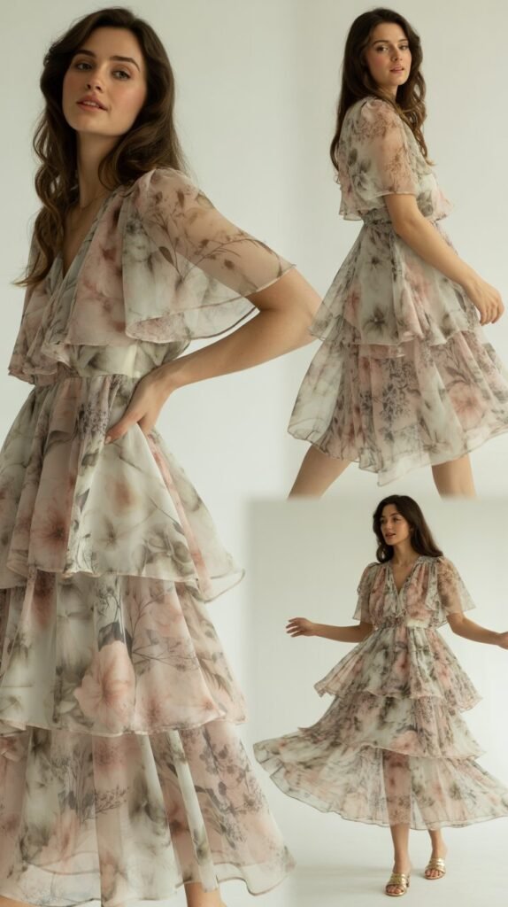 Floral Tiered Dress