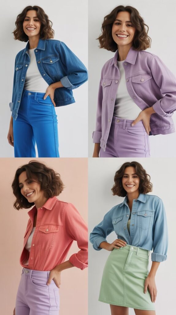 Colored Denim for Visual Interest