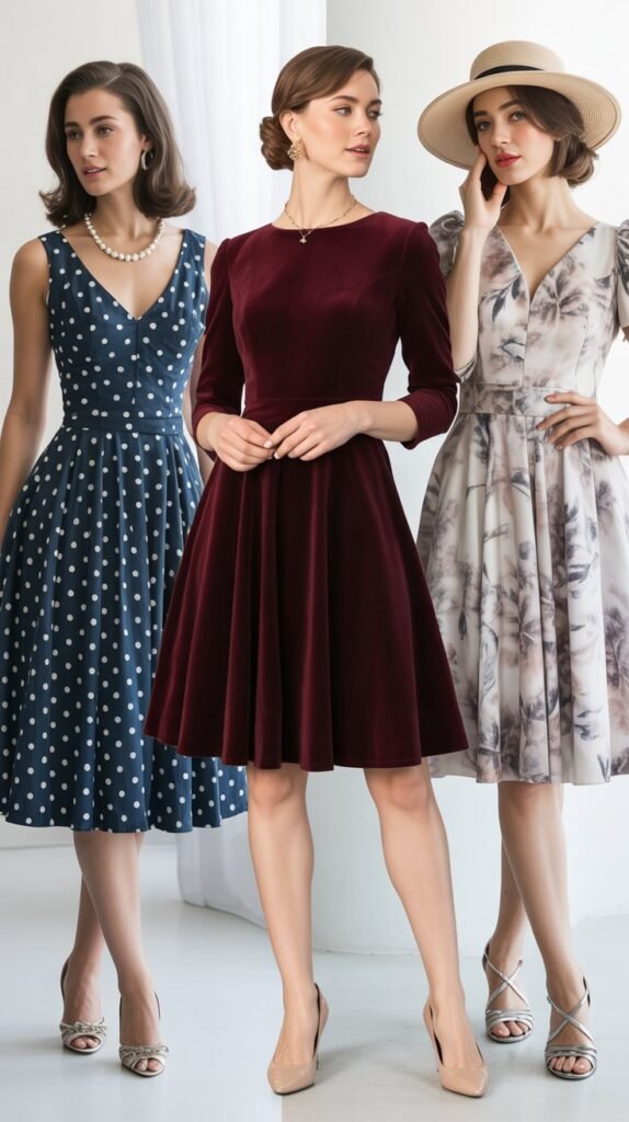 Fit-and-Flare Dresses for Classic Femininity