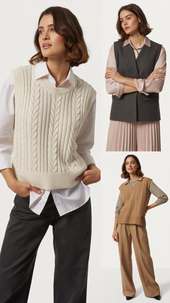 The Sweater Vest Layering