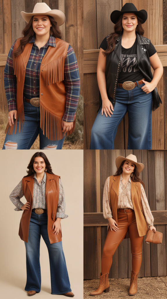  Leather Vest Layering