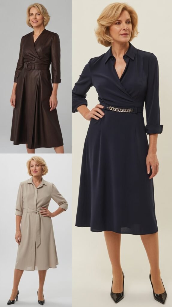 Belted Dress for Waist Definition