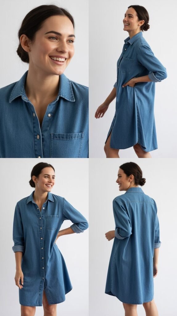 Denim Shirt Dress