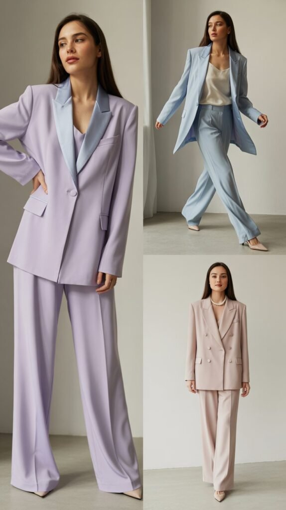 Pastel Suit for Evening Events