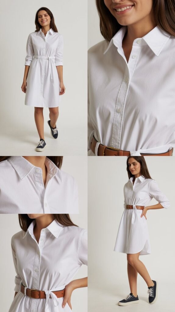  Button-Down Shirt Dress