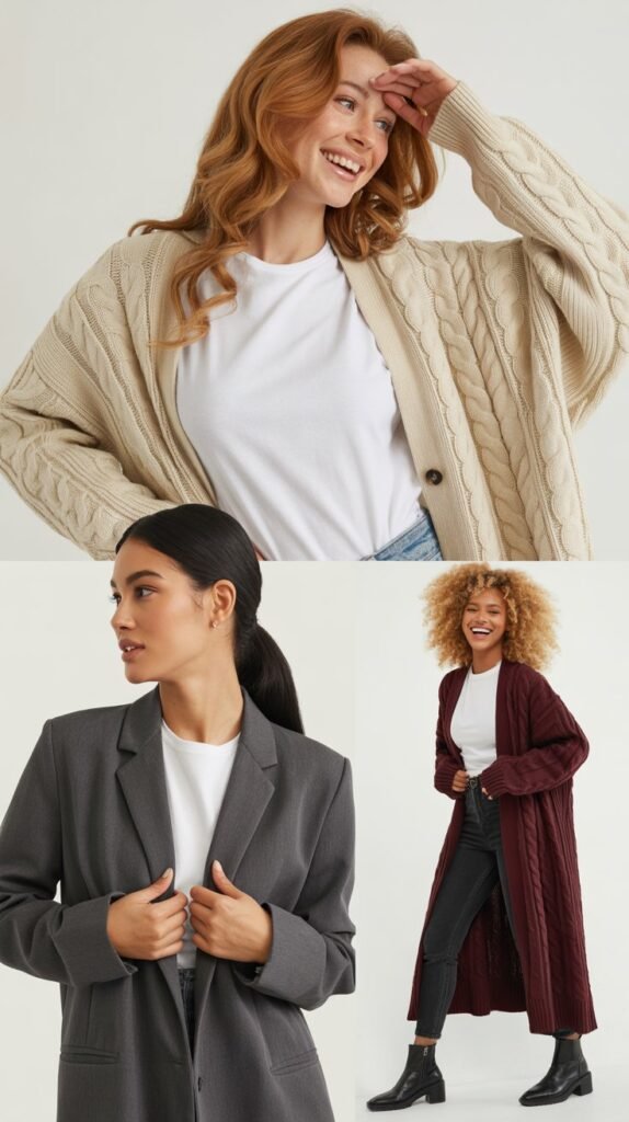 The Cardigan as Outerwear Approach