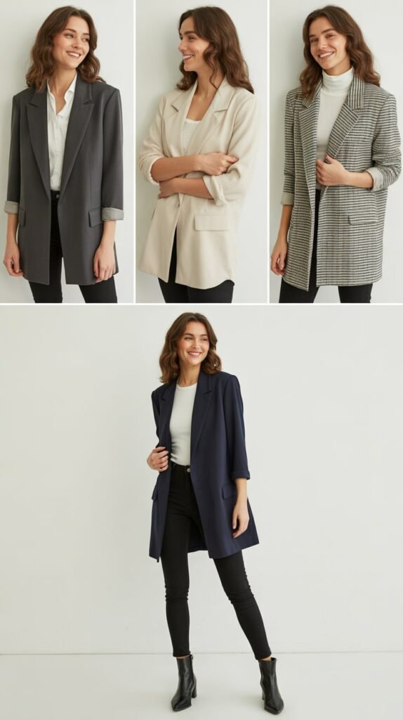 The Longline Blazer and Skinny Pants Pairing