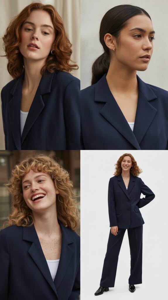 The Classic Navy Blazer and Tailored Trousers