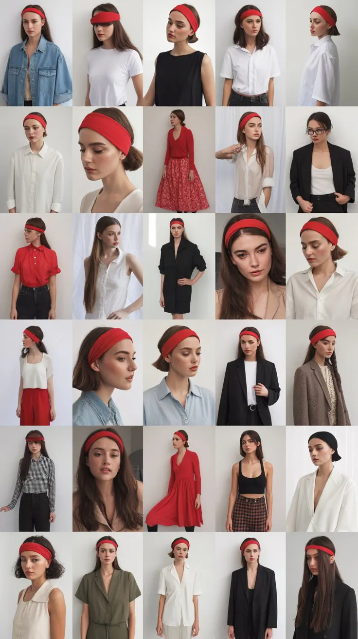 25 Stylish Outfit Ideas With Red Hairbands