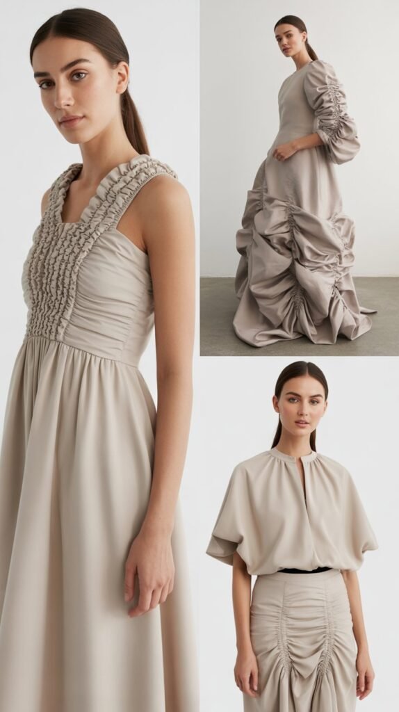 The Ruched and Gathered Aesthetic