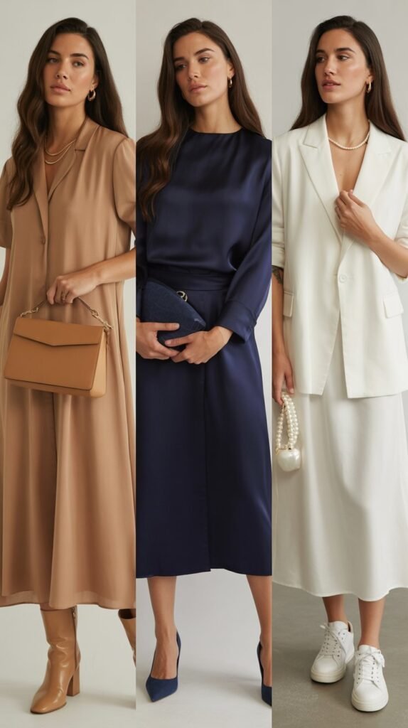 Tonal Dressing With Dress And Accessories