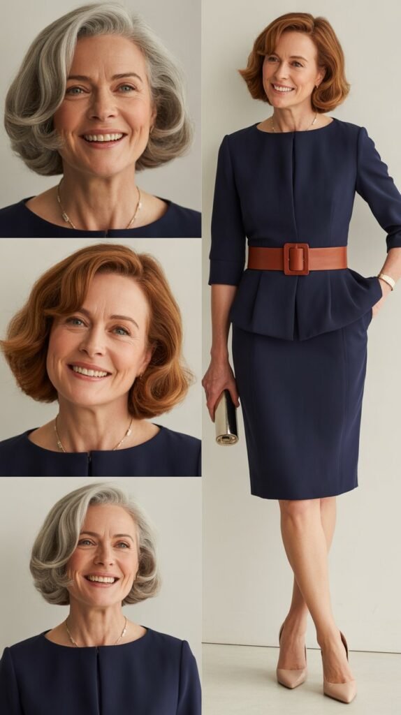 Structured Sheath Dress with Statement Belt