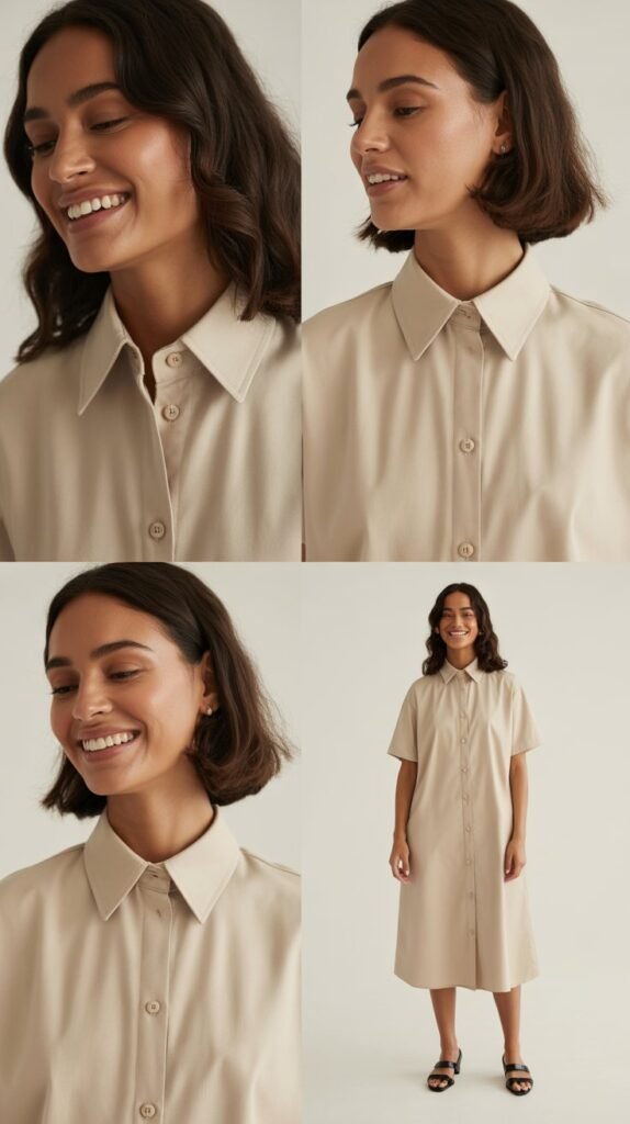The Elegant Shirt Collar Dress
