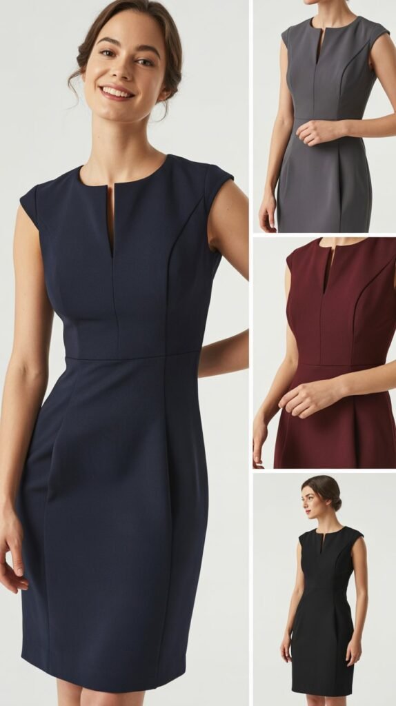 Sheath Dresses with Princess Seams