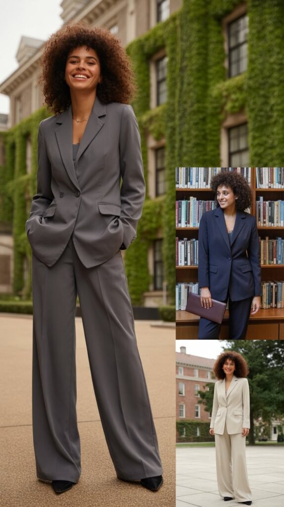 The Wide-Leg Trouser Suit