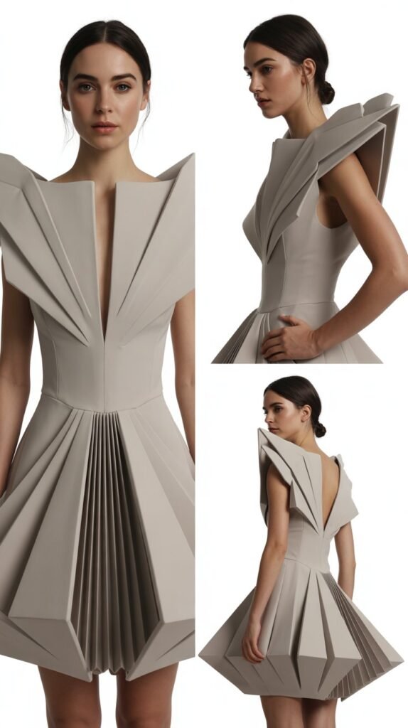 Dress With Architectural Details