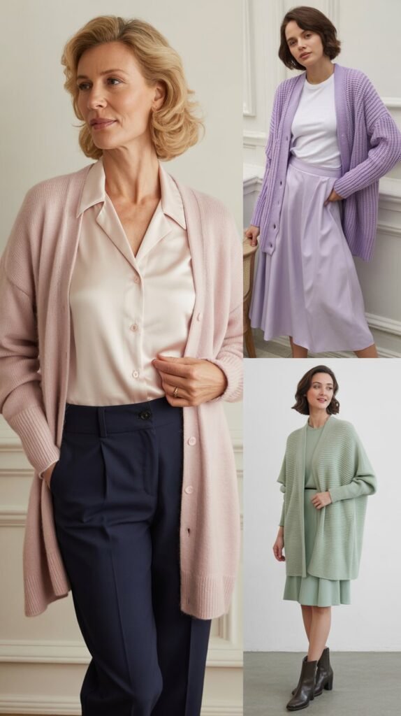 Pastel Cardigan Layering