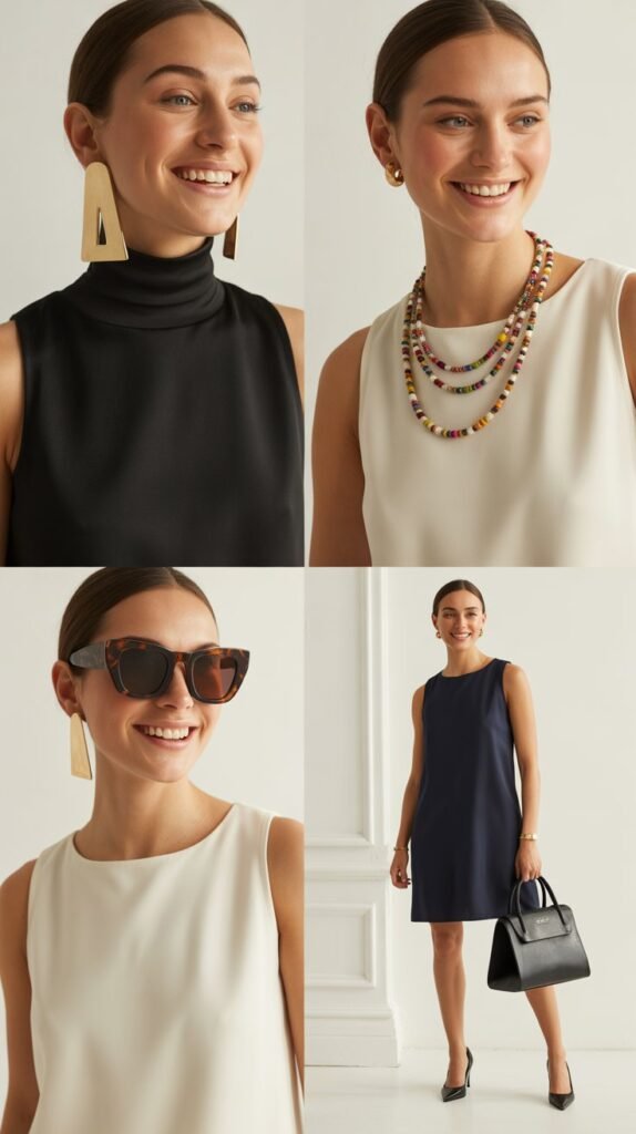 The Shift Dress with Statement Accessories